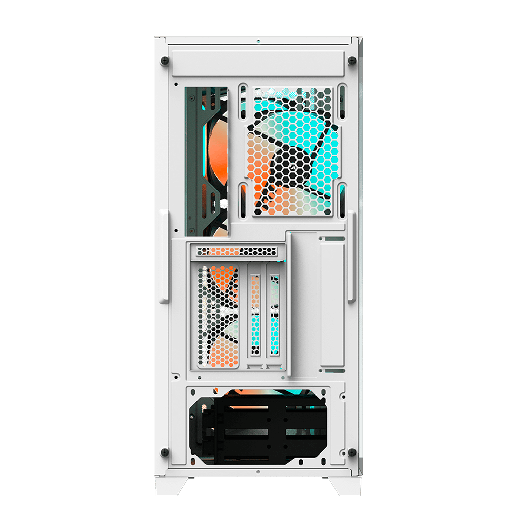 Gabinete Gigabyte C301 GLASS, Midi-Tower, ATX/E-ATX/Micro-ATX/Mini-ITX, Cristal Templado, USB 3.0/USB-C, Sin Fuente, 4 Ventiladores Instalados ARGB, Blanco, GB-C301GW - Image 5