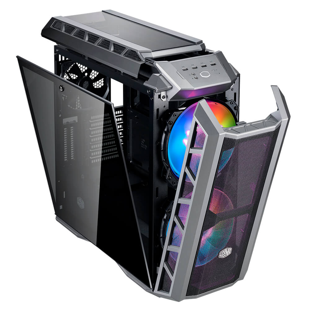 Gabinete Cooler Master Mastercase H500P Mesh ARGB, Cristal templado, E-ATX (12'' X 10.7''), 2 ventiladores 200mm ARGB, MCM-H500P-MGNN-S11 - Image 2