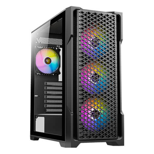 Gabinete Antec AX90, Midi-Tower, ATX/ITX/Micro-ATX, USB 3.0/2.0, 4 Ventiladores Instalados ARGB, Negro