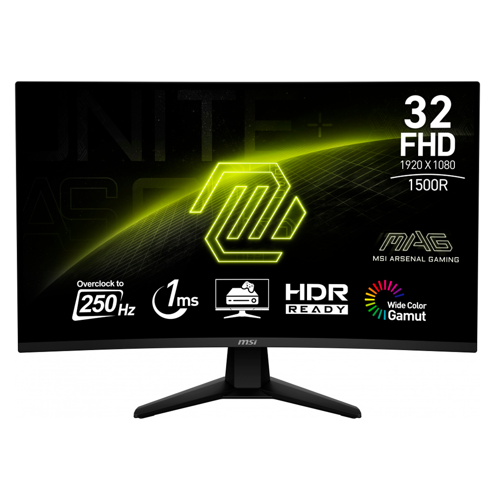 Monitor Gamer Curvo MSI MAG 32C6X LED 31.5", 1920x1080 Full HD, 250Hz (OC), HDMI/DisplayPort, Negro, 32C6X