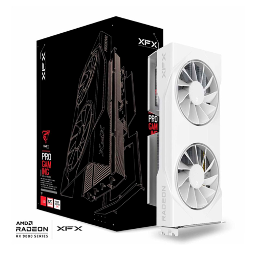 Tarjeta de Video XFX SWIFT RX 9060 XT OC WHITE GAMING, 8GB GDDR6, 128-bit, DisplayPort, HDMI, RX-96TSW8GWQ