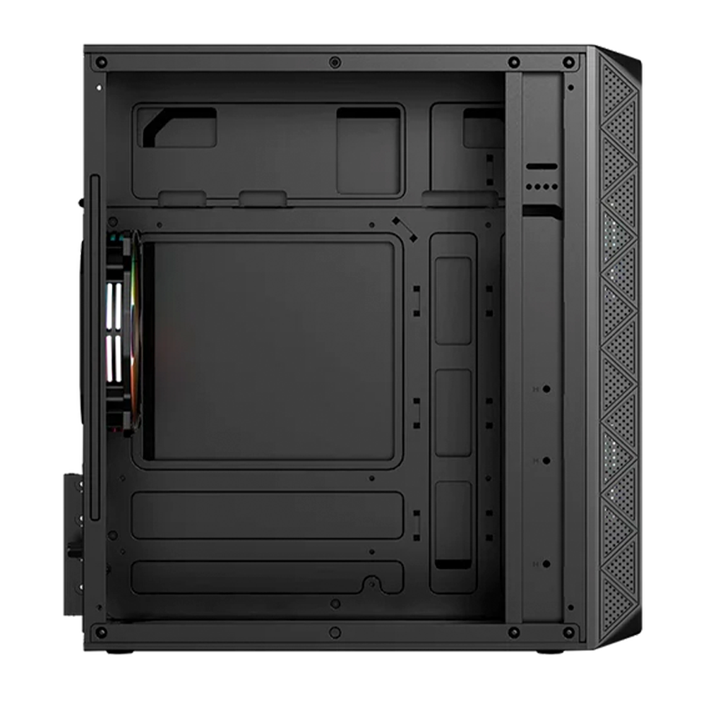 Gabinete Acteck Doom Pro Crystal GI730, Mini-Tower, Fuente de Poder 600W, 3x120mm, Negro, AC-939225 - Image 4