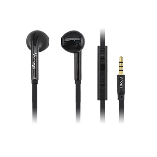 Audifonos con Manos Libres Vorago EP-201 Jack 3.5mm Color negro