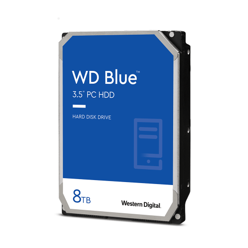 Disco Duro Interno WD Blue 8TB 3.5" SATA3, 5640RPM, 128MB, Nuevo, WD80EAZZ