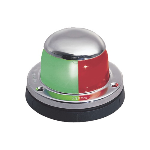 PERKO 0972-DP0-STS Luz Lateral de Navegación Roja con Carcasa Blanca