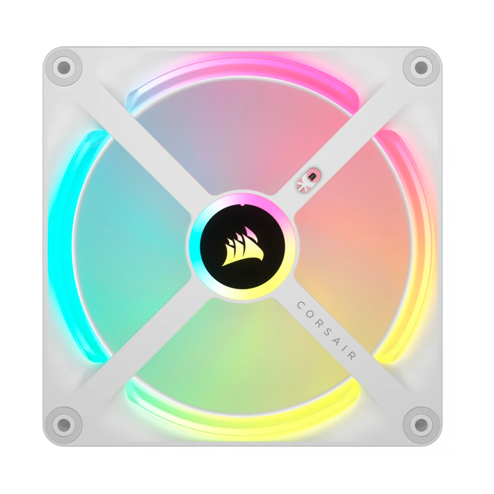 Ventilador Corsair ICUE LINK QX140 RGB, 140mm, 480-2000RPM, Blanco, CO-9051007-WW