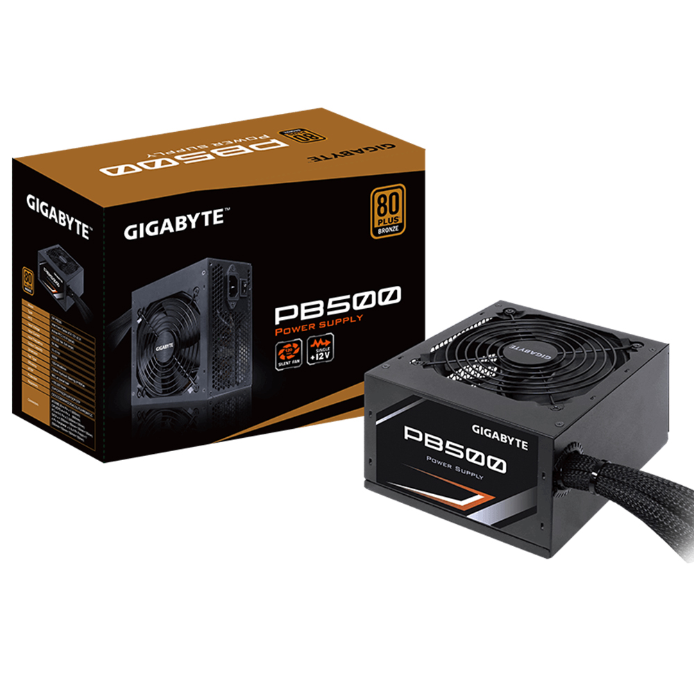 Fuente de poder Gigabyte GP-PB500, 500W, Certificación 80 Plus Bronze