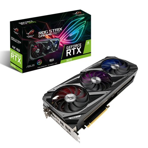 Tarjeta de Video Nvidia GeForce RTX 3070 8GB, Asus ROG Strix 8G Gaming, ASUS-ROG-STRIX-RTX3070-8G-GAMING, 3 AÑOS DE GARANTIA NACIONAL