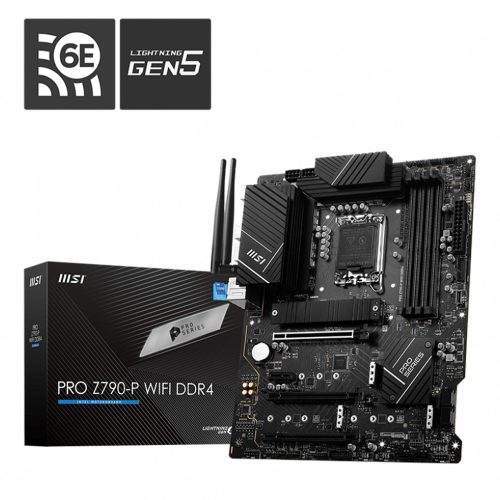 Tarjeta Madre MSI PRO Z790-P WIFI DDR4, Socket LGA1700, ATX, SATA3 y USB3.2, M.2, WiFi, Intel Core 12th y 13th Generación