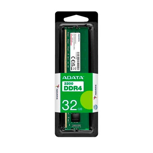 Memoria RAM Adata, DDR4, 3200MHz, 32GB, CL22, Verde, AD4U320032G22-SGN /MAX. 1 X CLIENTE
