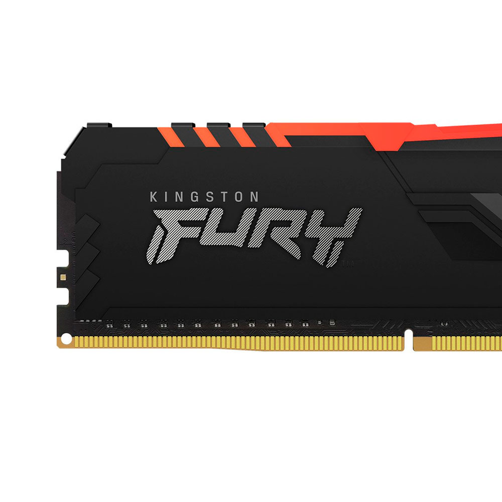 Memoria RAM DDR4 16GB 3000MHz Kingston Fury Beast RGB 1 Modulo Negro KF430C15BB1A/16 /MAX. 1 X CLIENTE - Image 2