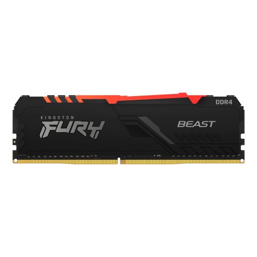Memoria RAM DDR4 8GB 3733MHz Kingston Fury Beast RGB 1 Modulo Negro HX437C19FB3A/8 /MAX. 1 X CLIENTE