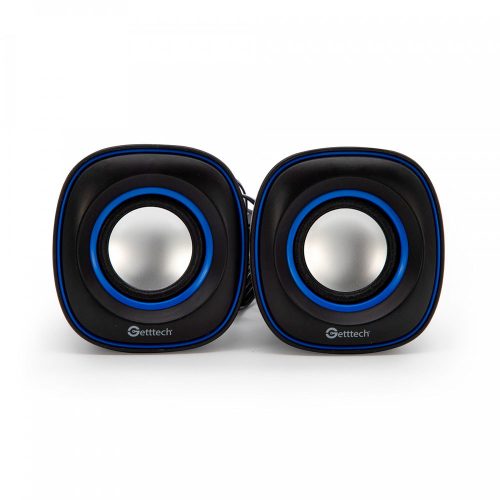 Bocinas Multimedia Getttechpara, SG-20U, Negras, USB + 3.5mm, 6W RMS