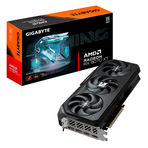 Tarjeta de Video GIGABYTE RX 9070 XT GAMING OC Edition, AMD Radeon, 16GB, 256-bit GDDR6, PCI Express 5.0, GV-R9070XTGAMING OC-16GD