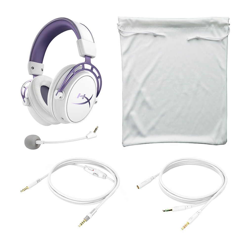 Diadema HyperX Cloud Alpha con Microfono Alambrica Estereo Blanca Morado 1x3.5mm o 2x3.5mm, PC, LAP, CONSOLAS, SMARTPHONE HX-HSCA-PL - Image 5