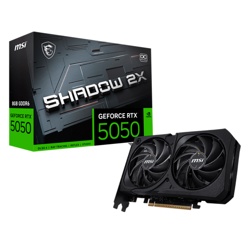 Tarjeta de Video MSI NVIDIA GeForce RTX 5050 SHADOW 2X 8GB OC Edition, 8GB, PCI Express 5.0, 912-V538-018