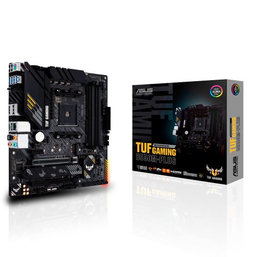 Tarjeta Madre Asus TUF Gaming B550M-PLUS, AM4, AMD RYZEN 3000 SERIES, Micro-ATX, B550M-PLUS