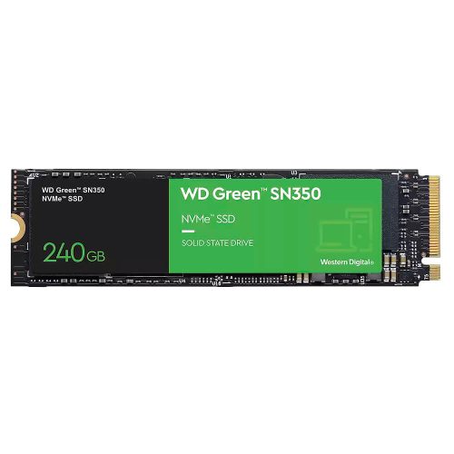 Unidad de estado solido M.2 Nvme WD GREEN SN350 240GB, WDS240G2G0C, /MAX. 1 X CLIENTE