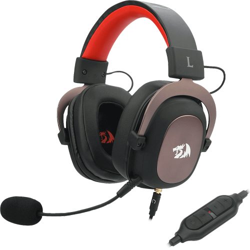 Diadema Gamer Redragon H510-1 Zeus, Microfono, Jack 3.5mm x2, 3.5mm x1 + USB /