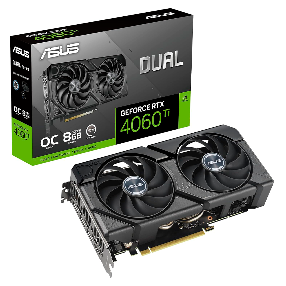 Tarjeta de Video ASUS NVIDIA Dual GeForce RTX 4060 Ti EVO OC, 8GB 128-bit GDDR6, PCI Express 4.0, DUAL-RTX4060TI-O8G-EVO