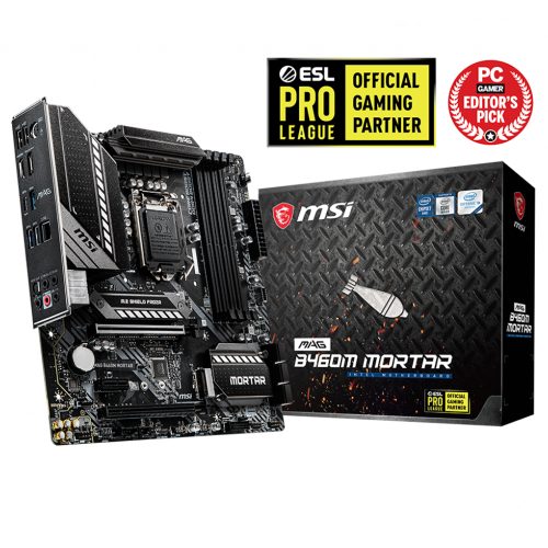 Tarjeta Madre MSI B460M MAG Mortar, Socket LGA1200, Intel B460, Micro-ATX, DDR4, Intel Core 10th Generación