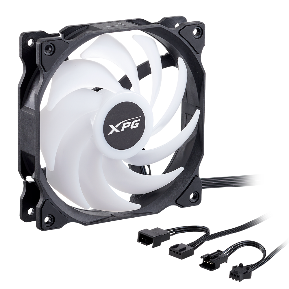 Ventilador XPG Vento 120 ARGB PWM, 120mm, 300~1,850RPM, Negro, VENTO120ARGBPWM-BKCWW - Image 3