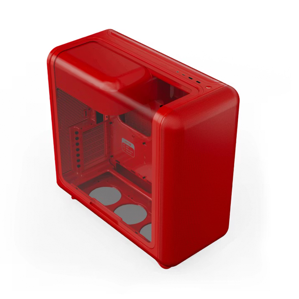 Gabinete Hyte X50, Mid Tower, ATX/EATX/Micro-ATX/Mini-ITX, 1x USB 3.2 Gen 2x2 Tipo-C, Vidrio Acústico Laminado, Wild Cherry, CS-HYTE-X50G-RR - Image 3