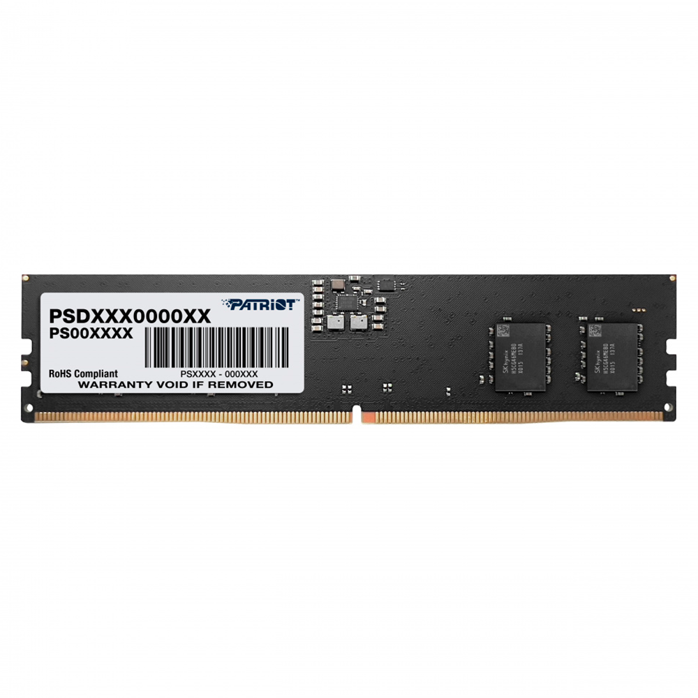 Memoria RAM Patriot Signature DDR5, 16GB, 5600MHz, UDIMM, Non-ECC, CL46, PSD516G560081 /MAX. 1 X CLIENTE