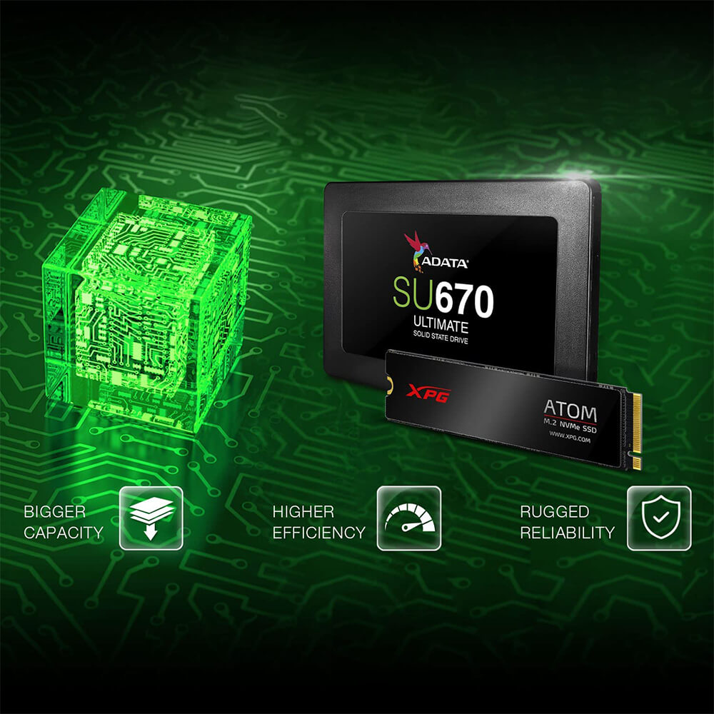 Bundle Kit, Unidad de Estado Sólido XPG Atom Kit, 1TB PCIe M.2 2280 PCIe Gen3 x4 + 250GB SATA 2.5 SSD, AATO-30KIT-250G1TCI /MAX. 1 X CLIENTE - Image 8