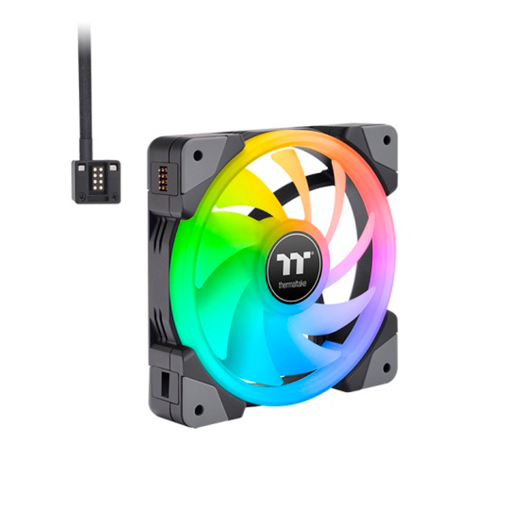 Kit Ventiladores Thermaltake SWAFAN EX12 RGB, 120mm, 500-2000RPM, Negro, 3 Piezas, CL-F143-PL12SW-A - Image 2