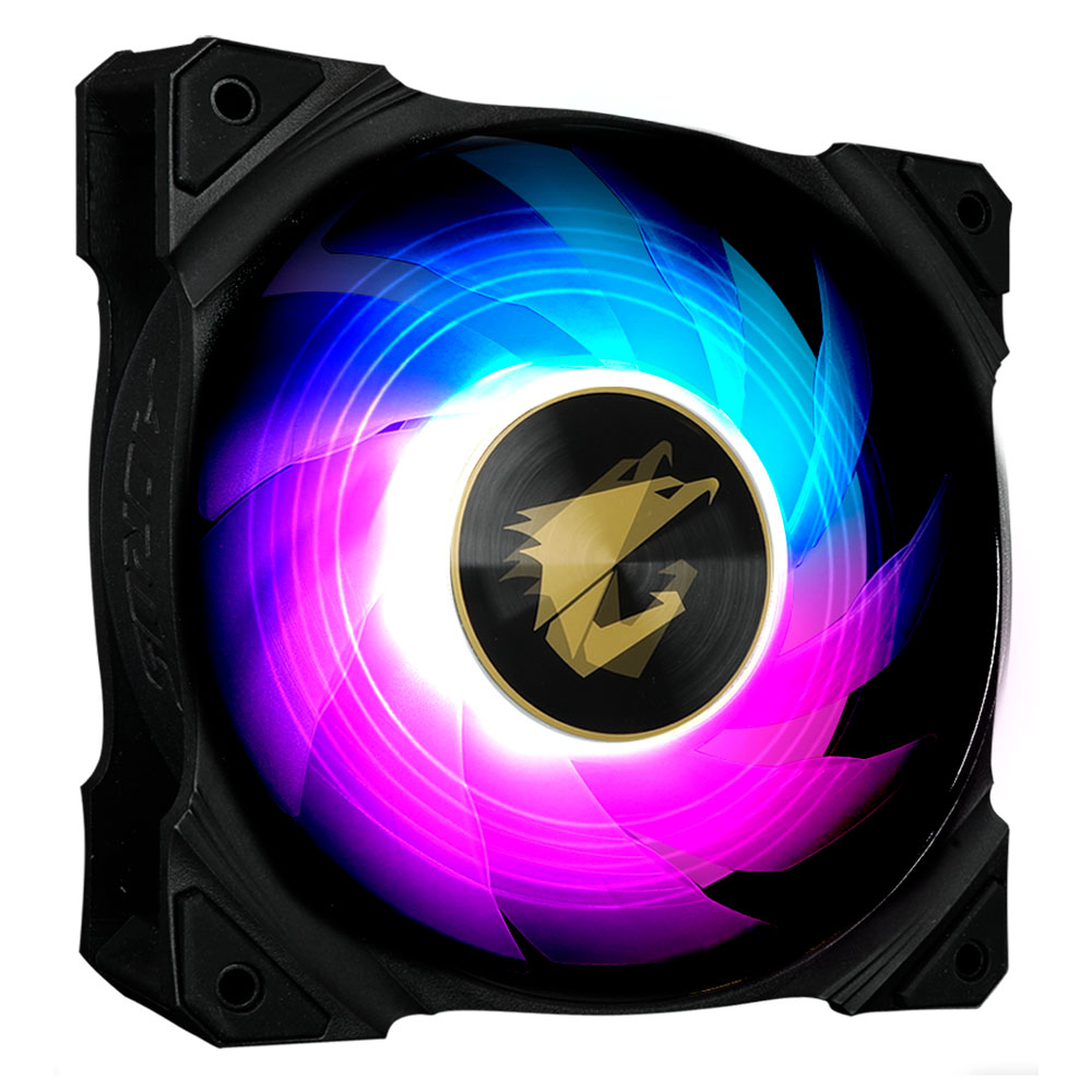 Ventilador Gigabyte AORUS 120 ARGB FAN, Compatible con RGB Fusion, ARGB, 3 pin, anti-vibraciones, GP-AR120RFAN - Image 2