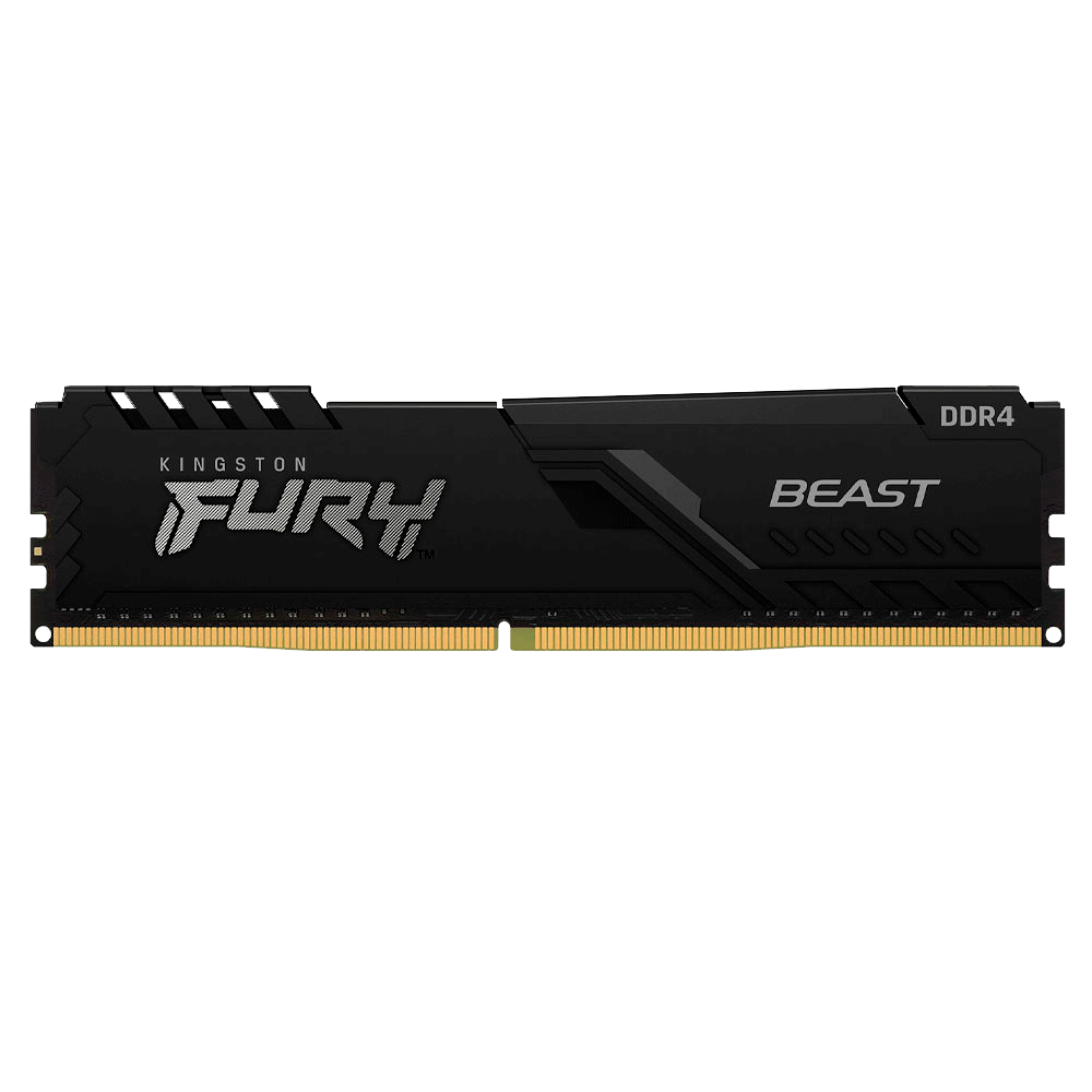 Memoria RAM 16GB DDR4 Kingston Fury Beast 3200Mhz, Un Modulo 16GB, XMP 2.0, KF432C16BB/16, /MAX. 1 X CLIENTE