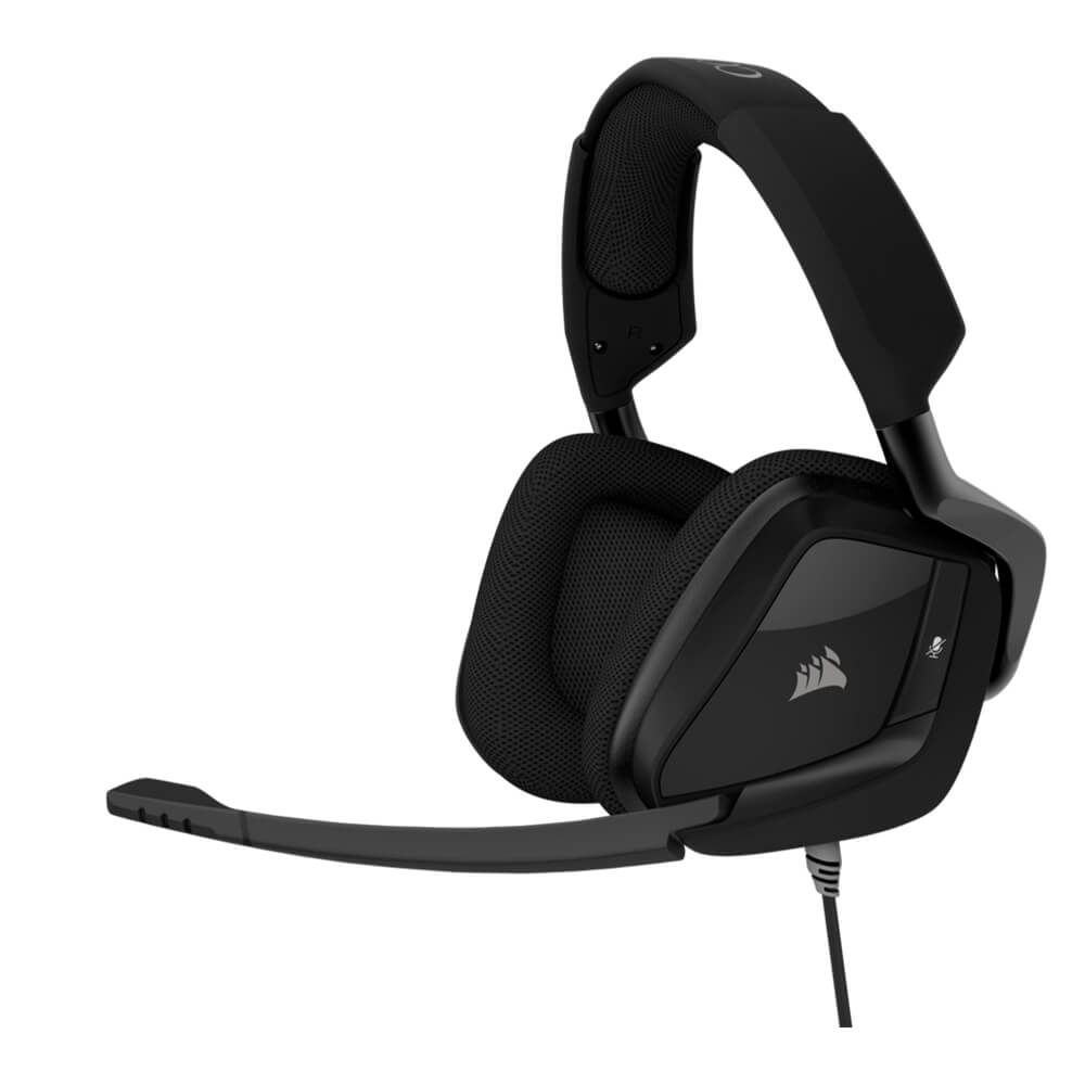 Diadema Gamer Corsair Void Pro Stereo, Carbon, PC, PS4, Android, CA-9011187-WW/RF, RECERTIFICADO