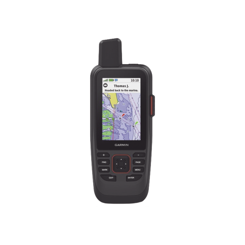 GARMIN 10-02236-02 GPS Portátil GPSMAP® 86sci, Pantalla Transflectiva 3″, Resolución 240×400 píxeles, Batería Recargable hasta 35 Horas, Memoria 16 GB, Brújula de Tres Ejes, Compatible con Garmin Connect™, IPX7, MIL-