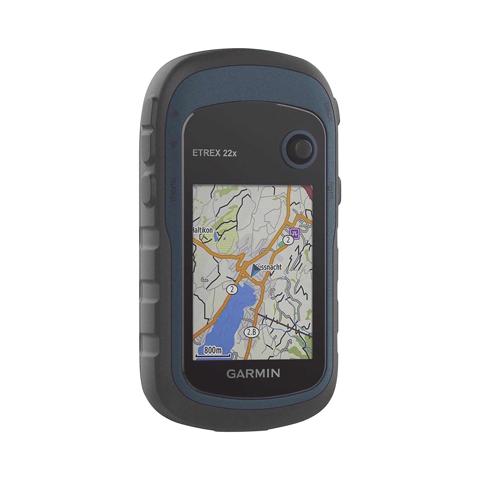 GARMIN 10-02256-00 GPS Portátil eTrex 22 para Actividades al Aire Libre, Pantalla TFT Transflectiva de 2.2 Pulgadas, Resolución 240 x 320 Píxeles, 8 GB de Memoria, Mapas Preinstalados de Europa, Resistencia al Agua IPX7, Compatible con microSD, B