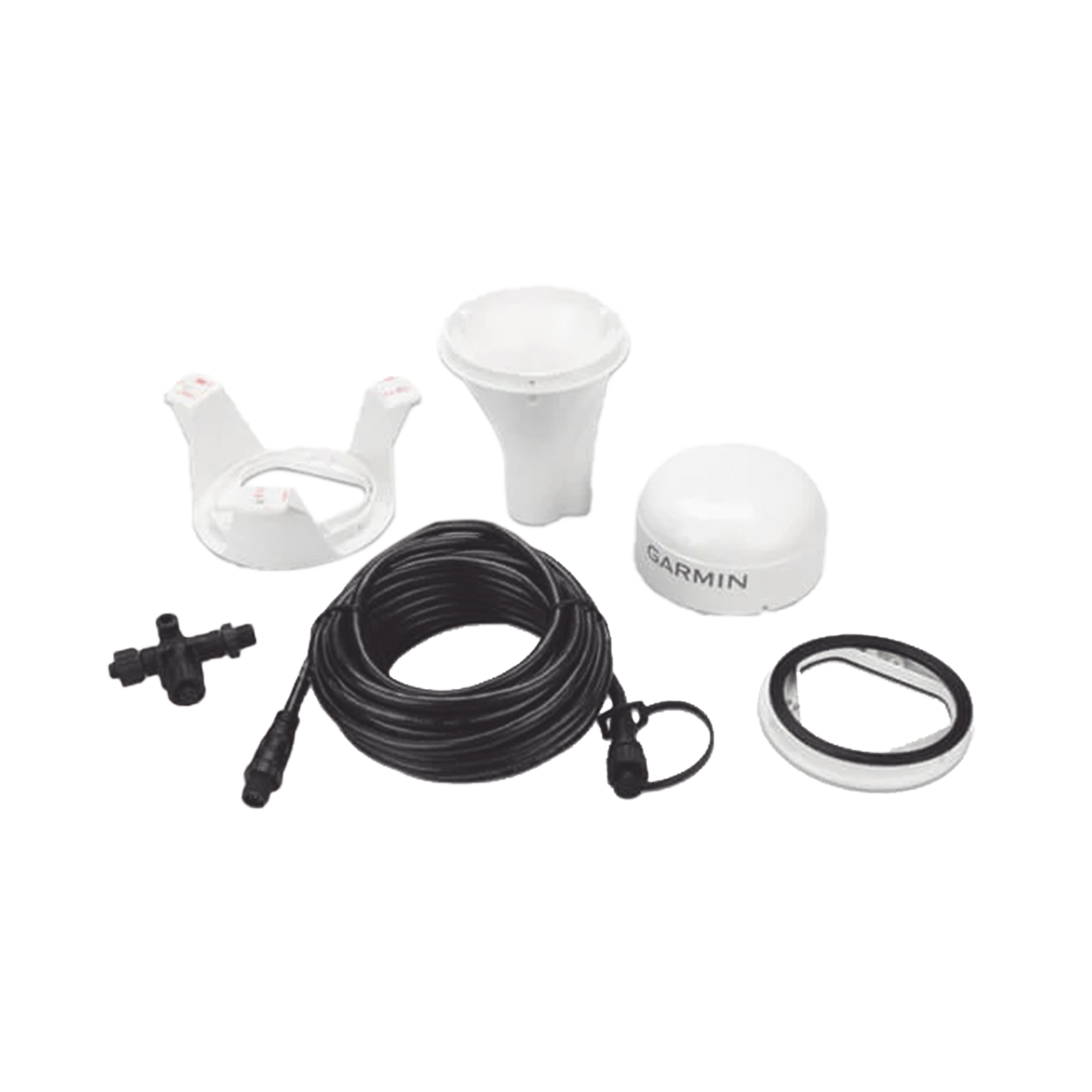 GARMIN 10-02316-10 Antena Marina GPS 24xd, Conexión por medio de red NMEA 2000, Peso 201 g, Cable 6 m, Rango de Temperatura -30 a 80 °C, Material Aleación de Plástico IPX7, Alimentación 9-32 V CC, Precisión < 1 m CEP