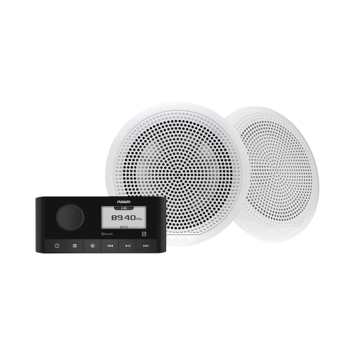 GARMIN 10-02405-50 Sistema de estero marino MS-RA60 con dos bocinas de diseño clásico incluidas.