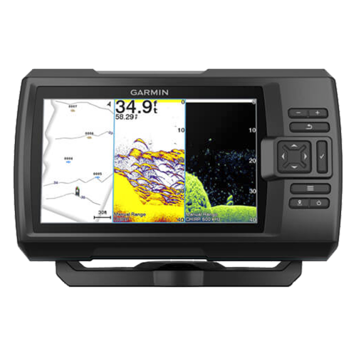 GARMIN 10-02552-01 STRIKER Vivid 7cv, Pantalla WVGA a Color 7″, Resolución 800×480, GPS Integrado, Sonda Tradicional y ClearVü, Frecuencias 50-800 kHz, Potencia 500 W, IPX7, Quickdraw Contours, Conectividad Wi-Fi