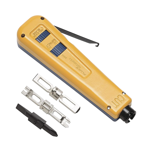 FLUKE NETWORKS 10051501 Herramienta Crimpadora de Impacto D914, Con cuchilla Herramienta de impacto D914S, Con dos Cuchillas EverSharp 110/66