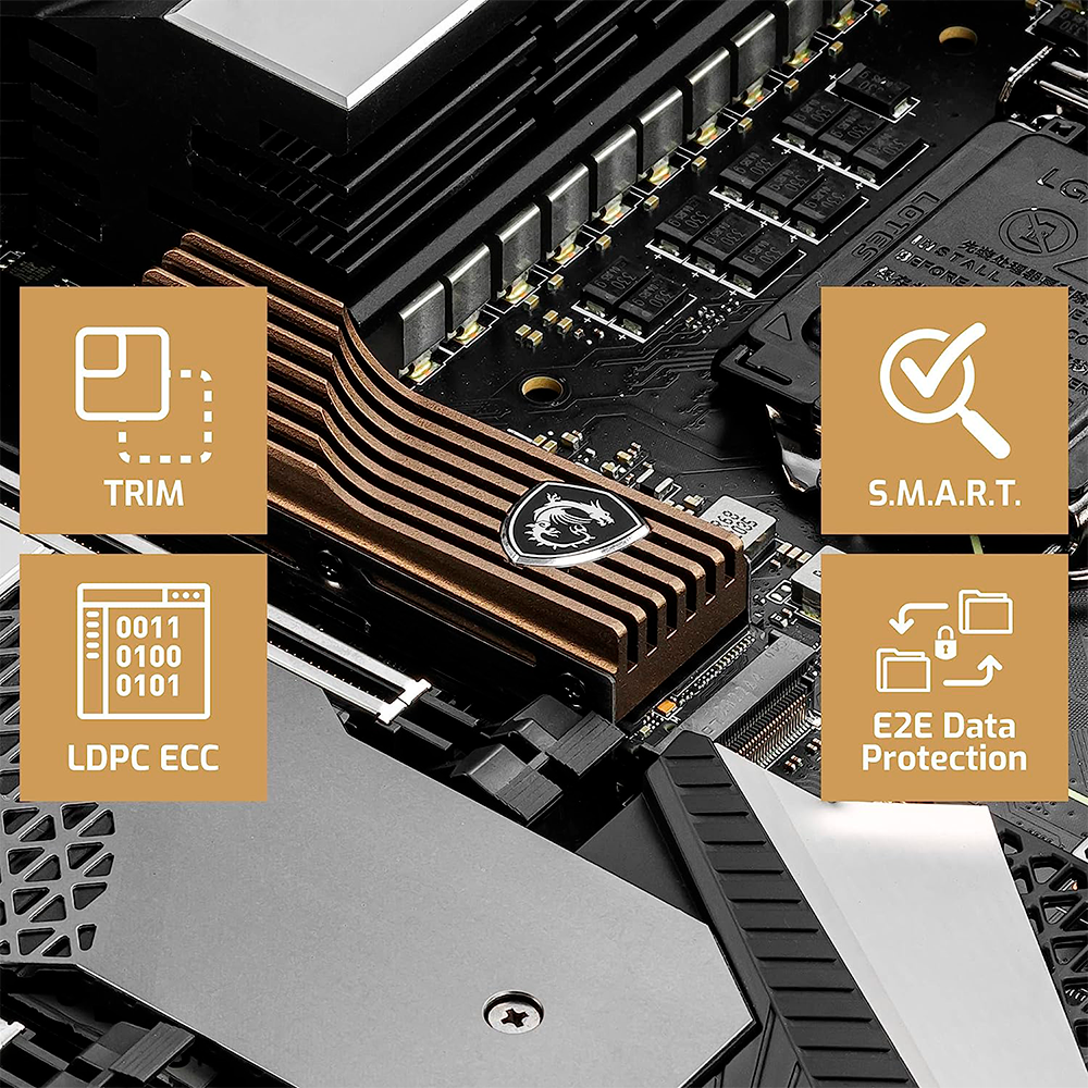 Unidad de Estado Sólido MSI SPATIUM M480 NVMe, 1TB, PCIExpress 4.0, M.2, SPATIUM M480 /MAX. 1 X CLIENTE - Image 4