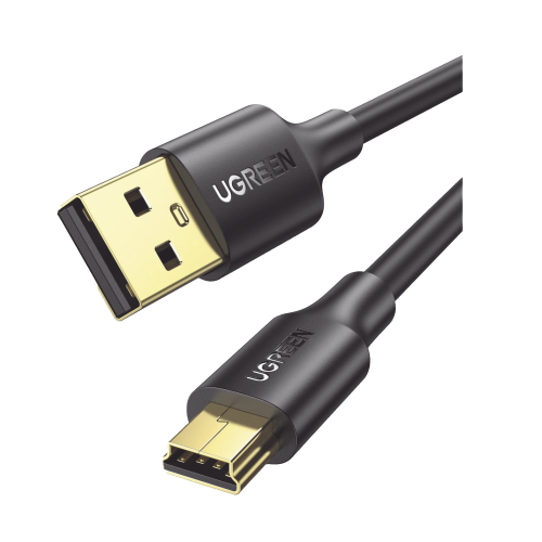 UGREEN 10355 Cable USB-A 2.0 a Mini USB | 1m | Cable de Datos y Alimentación | 480Mps | Chip Inteligente | PVC | Para Discos Duros HDD o SSD, Go-Pro Hero, Mando de PS3, Cámaras Digitales, Reproductores MP3, MP4, etc.