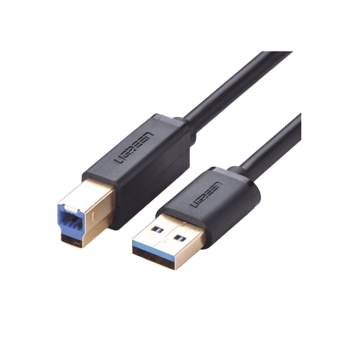 UGREEN 10372 Cable USB-A 3.0 macho a USB-B macho, Ideal para Impresora, Escáner, Pianos, Barras de sonido, etc., Plug & Play, Compatibilidad Universal, 2 metros