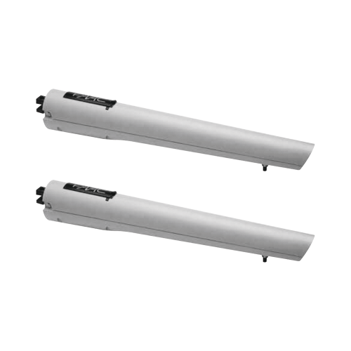 FAAC 10599807 Kit de Operadores FAAC S418 para Puertas Abatibles de hasta 2.7m y 300Kg, Con Capacidad de Respaldo de Baterías y Desbloqueo Manual