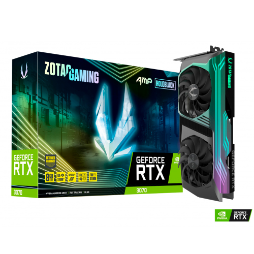 Tarjeta de Video Zotac NVIDIA GeForce RTX 3070 AMP Holo LHR, 8GB, 256-bit GDDR6, PCI Express 4.0 16x, ZT-A30700F-10PLHR