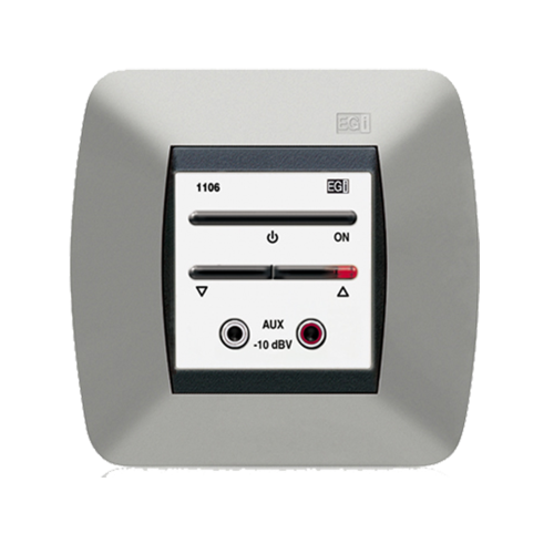 EGI AUDIO SOLUTIONS 110610 Módulo De Entrada Para Señal De Audio Auxiliar Con Encendido/Apagado Y Regulación De Volume, Color Blanco