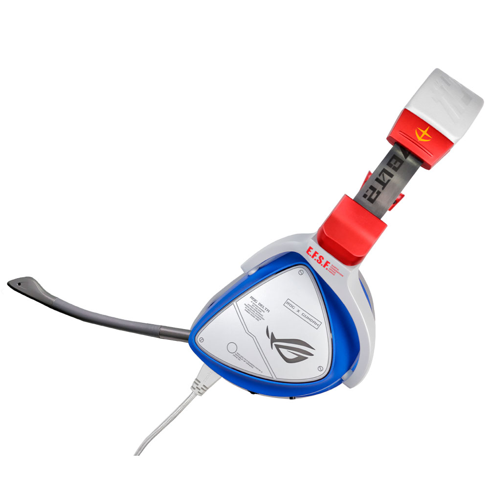 Diadema Gamer Asus ROG DELTA GUNDAM LTD/U, RGB Aura Sync, PC - PS4 - Xbox One - Nintendo Switch - Tablet - Smartphone (Tipo C), 7.1 Canales (solo PC), Quad DAC Hi-Fi ESS - Image 2