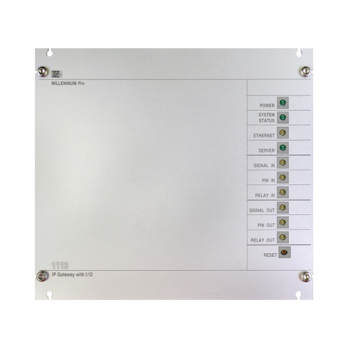 EGI AUDIO SOLUTIONS 1113 Interfaz Millennium IP para gestión de avisos y música pre-grabados IP con 8 relés IN/OUT