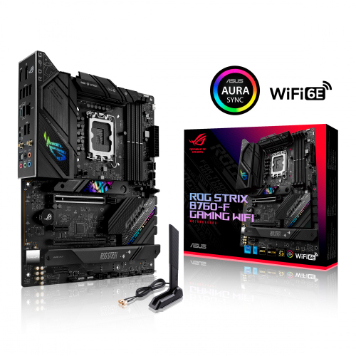 Tarjeta Madre ASUS ROG STRIX B760-F GAMING WIFI, ATX, Socket LGA1700, Intel B760, HDMI, Up To 192GB DDR5, ROG STRIX B760-F GAMING WIFI, PRE-FIN