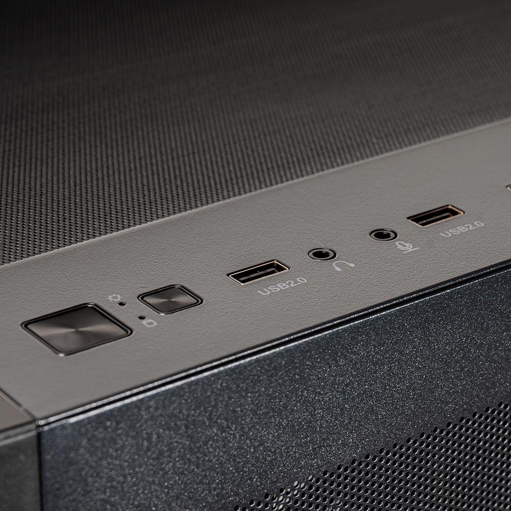 Gabinete Munfrost Hirow, Cristal Full Curve Templado, ATX-Micro ATX-Mini ITX, 4 Ventiladores ARGB Incluidos, Blanco/ NAVIDAD - Image 7