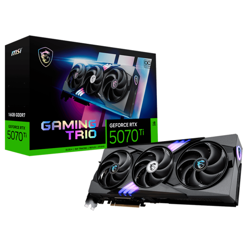 Tarjeta de Video MSI GeForce RTX 5070Ti 16G GAMING TRIO OC, 16GB GDDR7, 256-bit, DisplayPort x3, HDMI, G507T-16GTCP